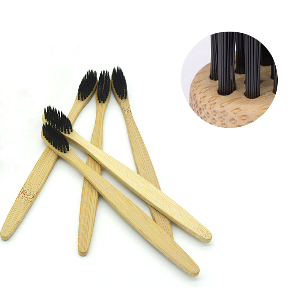 Eco-friendly Wooden Charcoal Toothbrush