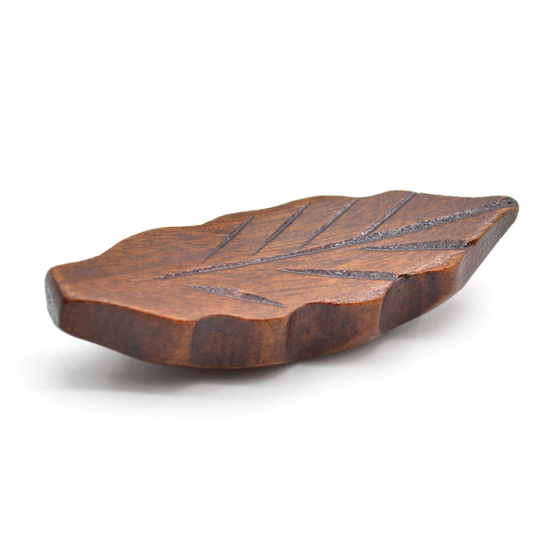 Japanese Style Leaves Wooden Chopstick Rest