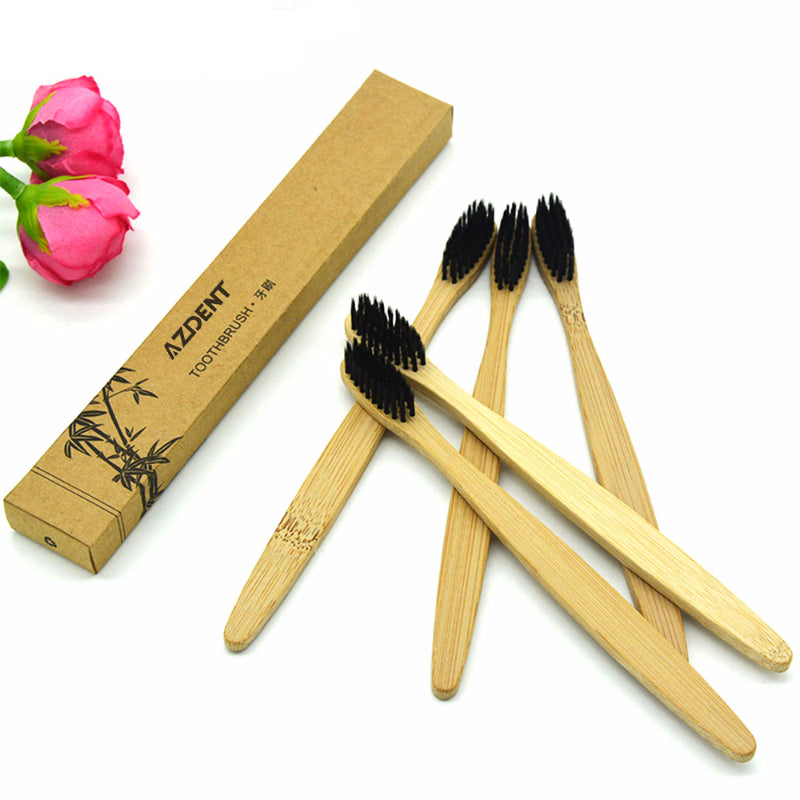 Eco-friendly Wooden Charcoal Toothbrush