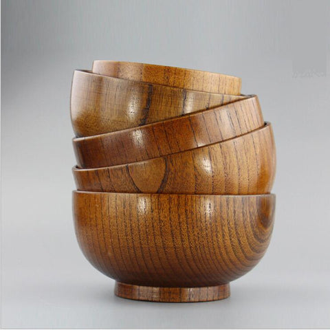 Natural Jujube Wood Bowl Set