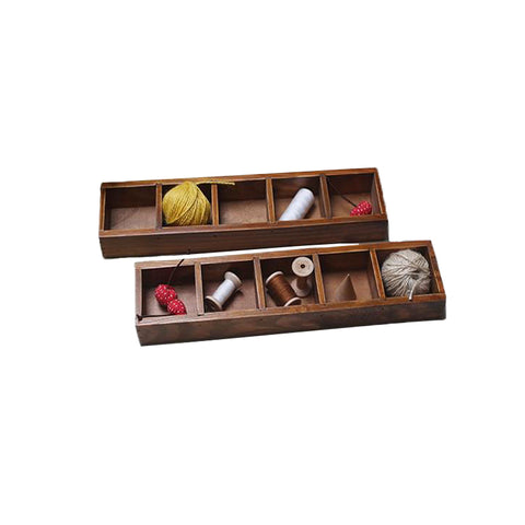 Mini Wooden Tray Organizer