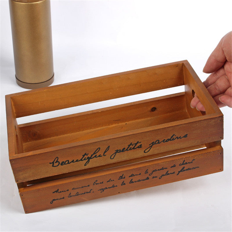 Vintage Wooden Plant Tray