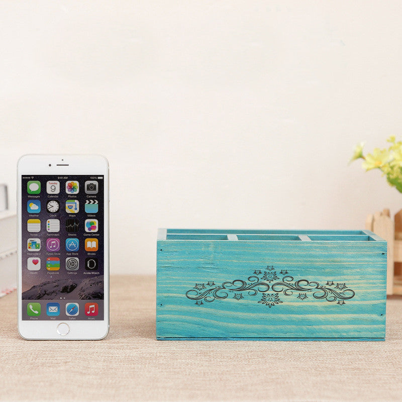 Wooden Office / Cosmetics Storage Organizer