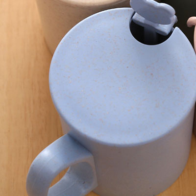 Cute Eco-friendly Animal Pattern Mugs with Handgrip, Lid, and Stirrer